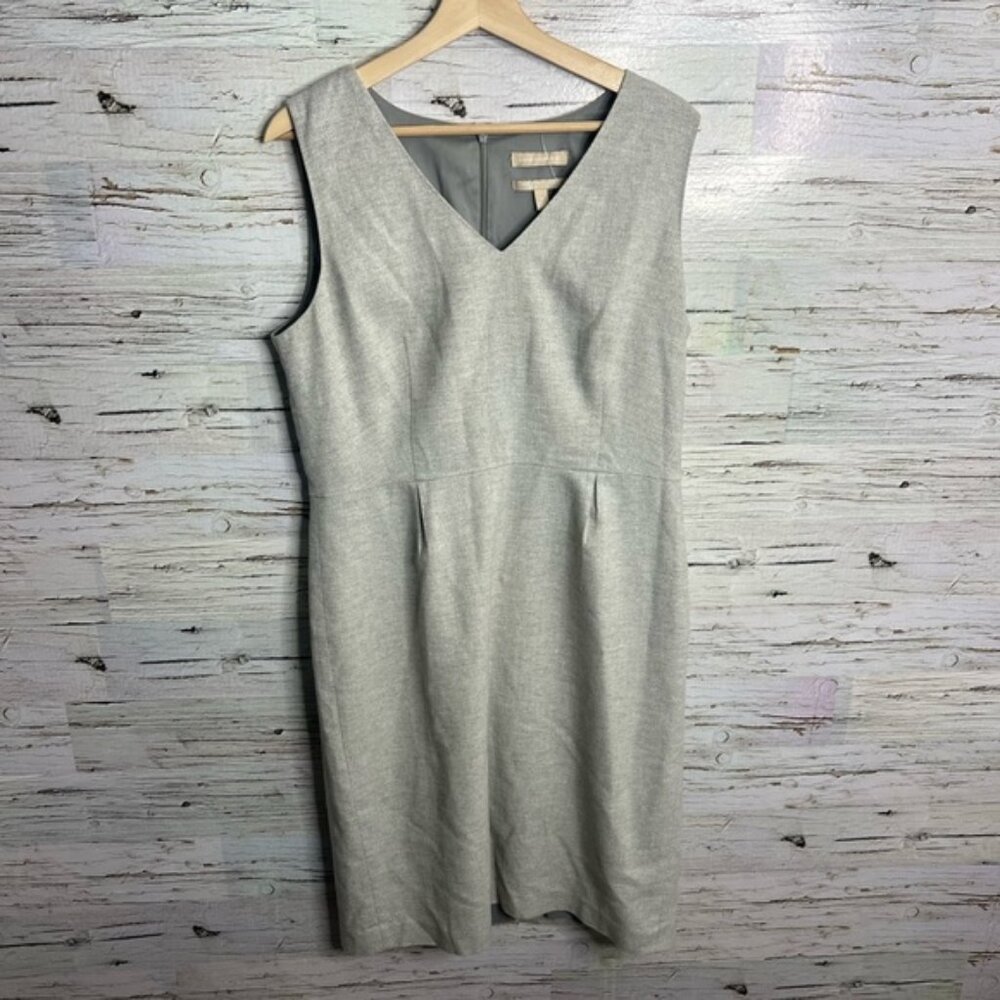 Banana republic gray sparkly size 14 midi